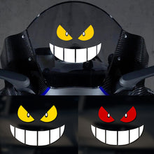 Load image into Gallery viewer, 1Pc Car Motorcycle Stickers Devil Eyes Helmet Fairing Rear Window Decoration Decal Reflective Electric Stickers S M L
