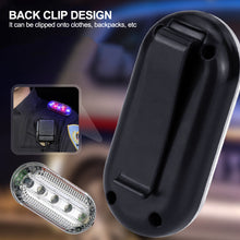Load image into Gallery viewer, Outdoor Safety LED Shoulder Flash Signal Strobe Light Shoulder Clip Light Sanitation Worker Patrol Alarm Warning Red Blue Lamp
