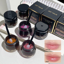 Load image into Gallery viewer, Small Black Pot Lip Mask Moisturizing Sleep Care Lip Mask Nourishing Fruit Lipstick Lipstick Skin Care Makeup Lip Balm
