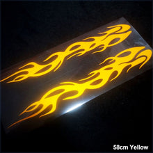 Load image into Gallery viewer, 2Pcs Reflective Car Motorcycle Sticker Flames Decal Sticker Decoration Decals Vinyl Waterproof
