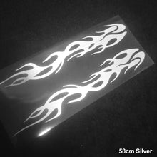 Load image into Gallery viewer, 2Pcs Reflective Car Motorcycle Sticker Flames Decal Sticker Decoration Decals Vinyl Waterproof

