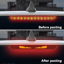 Load image into Gallery viewer, Universal Car Taillight Brake Lights Lamp Sticker Protector Sticker Devil Eyes Heart Carbon Fiber Covers Accessories Hawkeye
