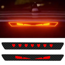 Load image into Gallery viewer, Universal Car Taillight Brake Lights Lamp Sticker Protector Sticker Devil Eyes Heart Carbon Fiber Covers Accessories Hawkeye
