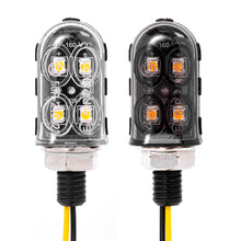 Load image into Gallery viewer, 4LED Mini 12V Motorcycle Turn Signal Light Lamp Indicators Blinker Amber Motorbike
