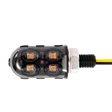 Load image into Gallery viewer, 4LED Mini 12V Motorcycle Turn Signal Light Lamp Indicators Blinker Amber Motorbike
