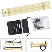 Load image into Gallery viewer, Durable Paracord Jig Bracelet Making Maker Tool Bracelet Woven Workbench Adjustable Manual Wooden Paracord Jigs
