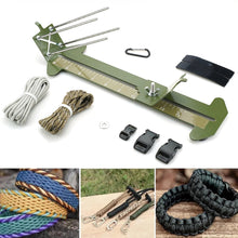 Load image into Gallery viewer, Metal DIY Paracord Bracelet Jig Kit with Marlin Spike Tool Survival Bracelet Making Jig Adjustable Length Jig Bracelet Maker
