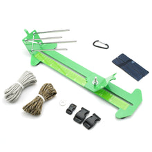 Load image into Gallery viewer, Metal DIY Paracord Bracelet Jig Kit with Marlin Spike Tool Survival Bracelet Making Jig Adjustable Length Jig Bracelet Maker
