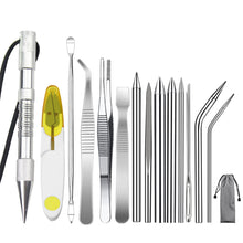 Load image into Gallery viewer, DIY Paracord Needle Tool Marlinspike Set Different Size Stainless Steel Knotter Tools Paracord FID Lacing Stitching Needles Tool
