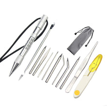 Load image into Gallery viewer, DIY Paracord Needle Tool Marlinspike Set Different Size Stainless Steel Knotter Tools Paracord FID Lacing Stitching Needles Tool
