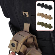 Load image into Gallery viewer, Outdoor Tactical Molle Knife Pouch EDC Tool Holder Adapter Backpack Cinch Fasten Belt Strap PALS Attachment Camping Hunting Accessories
