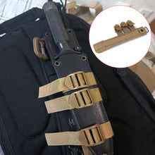 Load image into Gallery viewer, Outdoor Tactical Molle Knife Pouch EDC Tool Holder Adapter Backpack Cinch Fasten Belt Strap PALS Attachment Camping Hunting Accessories
