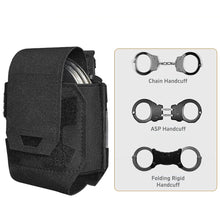 Load image into Gallery viewer, Universal Tactical Handcuffs Molle Pouch Shackles Holder Shackles Case Holster Quick Release Standard Cuffs Nylon for Vest
