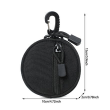 Load image into Gallery viewer, Mini Outdoor EDC Zipper Molle Pouch With Buckle Keychain Holder Earphone Key Wallet Coin Purses Utility Hiking Hunting Accessories Waist Bag
