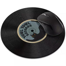 Load image into Gallery viewer, Vintage Vinyl Inspired Mouse Pad Round Non-Slip Rubber Computer Desk Mat Accessories Office Mouse Mat Playmat Rug Desk Gadgets

