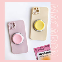 Load image into Gallery viewer, Cute Macaron Silicone Round Magnetic Holder Grip Tok Griptok Phone Stand Holder Support For iPhone 15 For Pad Magsafe Smart Tok
