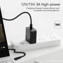 Load image into Gallery viewer, USB C to 5.5x2.1mm 5V 9V 12V 15V 20V Adjustable Voltages Cable for Router Laptop
