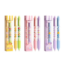Load image into Gallery viewer, Press to Wipe pen Neutral Pen Ballpoint Pen Third Grade Easy to Wipe Student Cartoon Crystal Blue Neutral Pen Thermal Eraser
