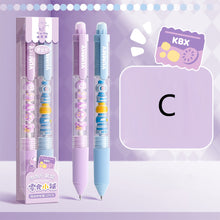 Load image into Gallery viewer, Press to Wipe pen Neutral Pen Ballpoint Pen Third Grade Easy to Wipe Student Cartoon Crystal Blue Neutral Pen Thermal Eraser
