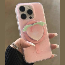 Load image into Gallery viewer, Korean Cute Red Strawberry Magnetic Holder Grip Tok Griptok Phone Stand Holder Support For iPhone 15 For Pad Magsafe Smart Tok
