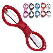 Load image into Gallery viewer, Simple Portable Folding Scissors Solid Color Glasses Shape Paper Cutters Students Handmade DIY Tools School Office Supplies
