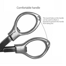 Load image into Gallery viewer, Simple Portable Folding Scissors Solid Color Glasses Shape Paper Cutters Students Handmade DIY Tools School Office Supplies

