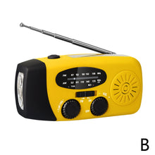 Load image into Gallery viewer, 2000 mAh Emergency Radio with LED Lights Radio USB Solar Charging Light Outdoor Travel Portable Rechargeable FM/AM Radio
