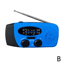 Load image into Gallery viewer, 2000 mAh Emergency Radio with LED Lights Radio USB Solar Charging Light Outdoor Travel Portable Rechargeable FM/AM Radio
