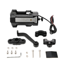 Load image into Gallery viewer, Adjustable Motorcycle Scooter Handlebar Mount Cup Holder with USB Charging LED Colorful Light Design
