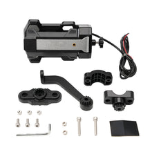 Load image into Gallery viewer, Adjustable Motorcycle Scooter Handlebar Mount Cup Holder with USB Charging LED Colorful Light Design
