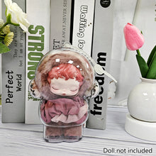 Load image into Gallery viewer, 1PC Protective Acrylic Storage Case For Skull Panda Plush Dolls Display Bag No Doll Transparent Portable Cable Organizer Box
