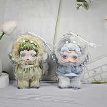 Load image into Gallery viewer, 1PC Protective Acrylic Storage Case For Skull Panda Plush Dolls Display Bag No Doll Transparent Portable Cable Organizer Box
