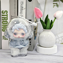 Load image into Gallery viewer, 1PC Protective Acrylic Storage Case For Skull Panda Plush Dolls Display Bag No Doll Transparent Portable Cable Organizer Box
