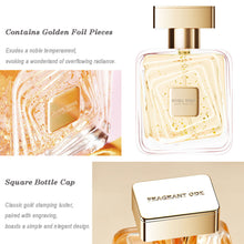 Load image into Gallery viewer, Women Golden Foil Eau de Parfum EDP Perfume 50ml Floral Fruity Citrus Fresh Fragrance for Female Long Lasting Luxe Shimmer Perfume
