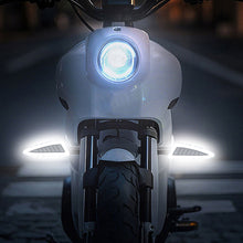 Load image into Gallery viewer, Pair 12V Motorcycle LED Turn Signal Lamp Sequential Dual-color Amber Flowing LED Indicator Lights Accessories

