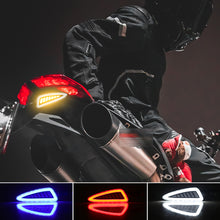 Load image into Gallery viewer, Pair 12V Motorcycle LED Turn Signal Lamp Sequential Dual-color Amber Flowing LED Indicator Lights Accessories
