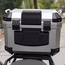 Load image into Gallery viewer, 2Pcs Motorcycle Passenger Backrest Back Pad Shockproof Moto Rear Top For 45L Case Box Luggage Self-adhesive Cushion

