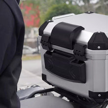 Load image into Gallery viewer, 2Pcs Motorcycle Passenger Backrest Back Pad Shockproof Moto Rear Top For 45L Case Box Luggage Self-adhesive Cushion

