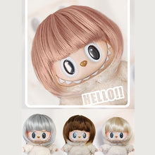Load image into Gallery viewer, For 17cm Labubu Fashion Wig Short Hair High Temperature Fiber Soft Silk Doll Wig Multi-color Doll's Accessories
