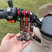 Load image into Gallery viewer, Motorcycle Electric Bike Hand Bar with Double Hooks for Helmet Storage Hook Luggage Bag Hanger Holder Lovely Panda For Bicycle Scooter
