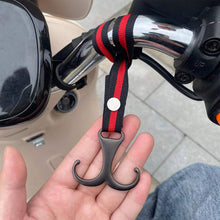 Load image into Gallery viewer, Motorcycle Electric Bike Hand Bar with Double Hooks for Helmet Storage Hook Luggage Bag Hanger Holder Lovely Panda For Bicycle Scooter
