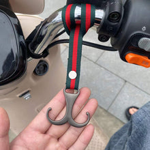 Load image into Gallery viewer, Motorcycle Electric Bike Hand Bar with Double Hooks for Helmet Storage Hook Luggage Bag Hanger Holder Lovely Panda For Bicycle Scooter
