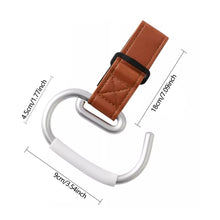 Load image into Gallery viewer, Aluminium Alloy Motorcycle Electric Bike Hand Bar Hook Helmet Storage Luggage Bag Hanger Holder Leather with Flower For Bicycle Scooter
