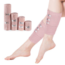 Load image into Gallery viewer, 1Roll Medical Skin Color Elastic Compression Bandage First Aid Hemostatic Fixed Binding Strap Outdoor Sports Protective Winding Tape

