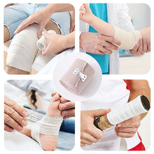 Load image into Gallery viewer, 1Roll Medical Skin Color Elastic Compression Bandage First Aid Hemostatic Fixed Binding Strap Outdoor Sports Protective Winding Tape
