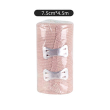 Load image into Gallery viewer, 1Roll Medical Skin Color Elastic Compression Bandage First Aid Hemostatic Fixed Binding Strap Outdoor Sports Protective Winding Tape
