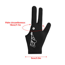 Load image into Gallery viewer, 1PC Professional Three-Finger Billiards Gloves Multi-Color High-Elasticity Breathable Lycra Ice Silk Gloves Anti-Slip And Wear-Resistant Snooker Gloves
