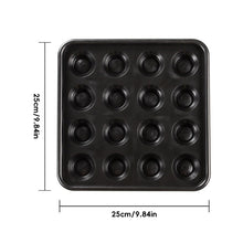 Load image into Gallery viewer, 16-Hole Billiard Ball Storage Tray ABS Thickened Anti-Drop Ball Holder For Chinese 8-Ball American Pool Billiards Supplies
