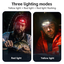 Load image into Gallery viewer, LED Hands-Free Sensor Headlamp Outdoor Cycling Night Fishing Long-Lasting Strong Light Head-Mounted Flashlight USB Charging
