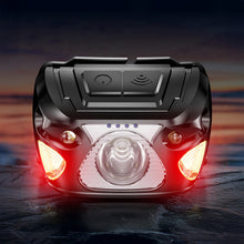 Load image into Gallery viewer, LED Hands-Free Sensor Headlamp Outdoor Cycling Night Fishing Long-Lasting Strong Light Head-Mounted Flashlight USB Charging
